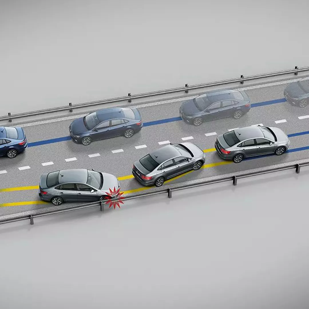 Sistema de frenado automático post-colisión